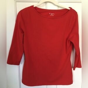 Merona Red Ballet Sleeve Top